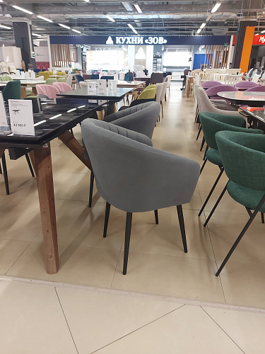 Стул на металлокаркасе Моншау крутящийся velutto 49 / черный из шоурума 4